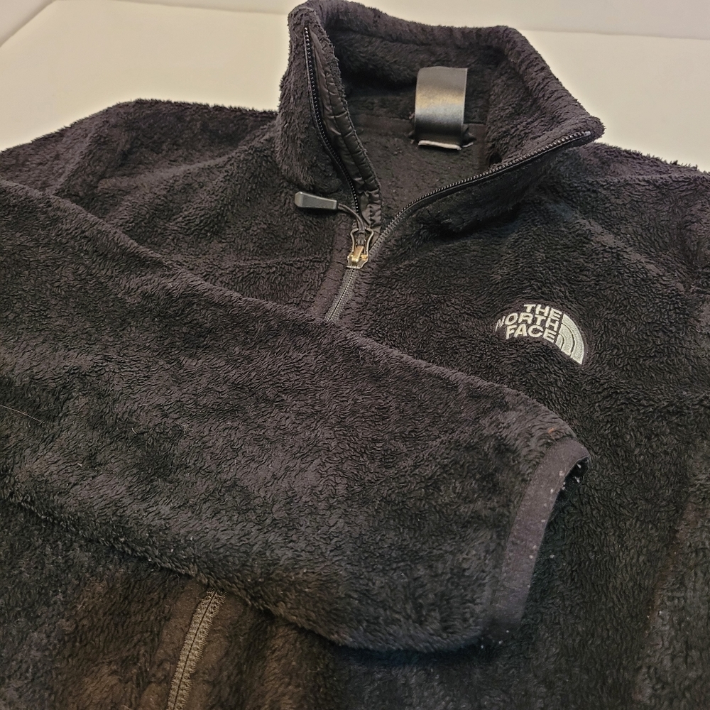The North Face Osito Fleece Jacket Womens Small Black Excellent Full Zip Soft